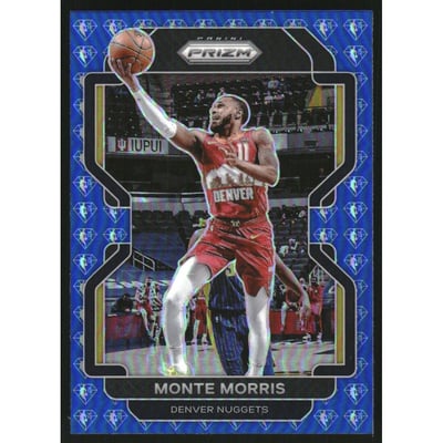 2021-22 Panini Prizm Prizms NBA 75th Anniversary #16 Monte Morris