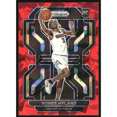 2021-22 Panini Prizm Prizms Red Ice #302 Bones Hyland