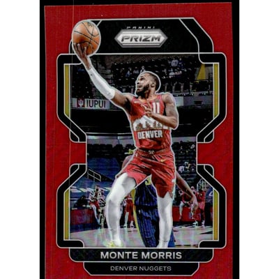2021-22 Panini Prizm Prizms Red #16 Monte Morris