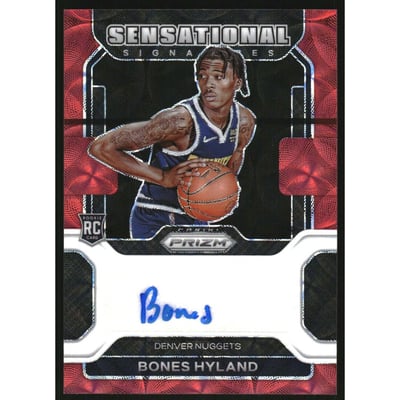 2021-22 Panini Prizm Sensational Signatures Prizms Choice #76 Bones Hyland