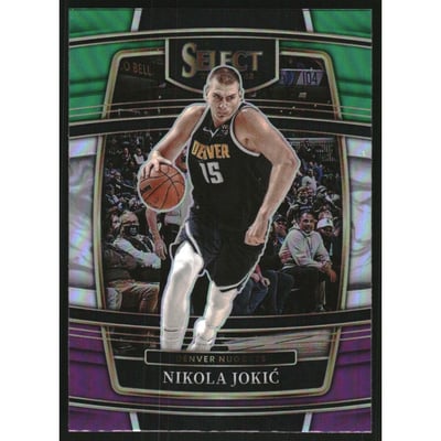 2021-22 Select Prizms Green White Purple #82 Nikola Jokic