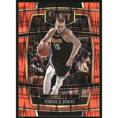 2021-22 Select Prizms Orange Flash #82 Nikola Jokic