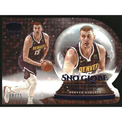 2022-23 Crown Royale Sno Globe Blue #13 Nikola Jokic
