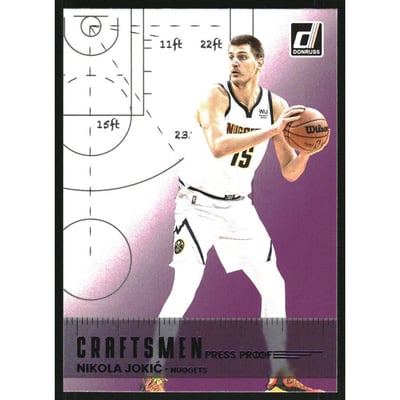 2022-23 Donruss Craftsmen Press Proof Purple #5 Nikola Jokic