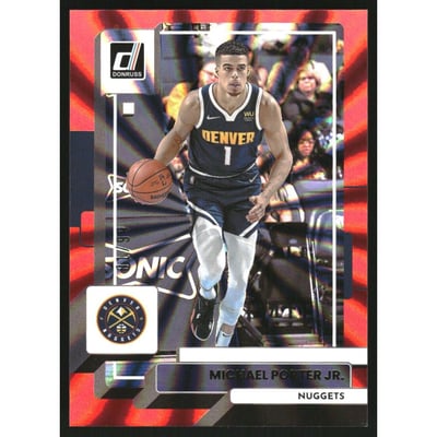 2022-23 Donruss Holo Red Laser #91 Michael Porter Jr.