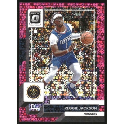 2022-23 Donruss Optic Fast Break Pink #121 Reggie Jackson