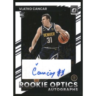 2022-23 Donruss Optic Rookie Optics Autographs #30 Vlatko Cancar/99