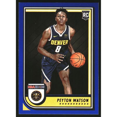 2022-23 Hoops Blue #275 Peyton Watson