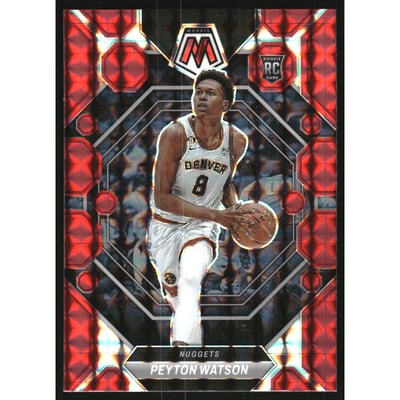 2022-23 Panini Mosaic Mosaic Red #221 Peyton Watson