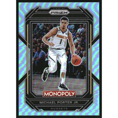 2022-23 Panini Prizm Monopoly Light Blue #24 Michael Porter Jr.