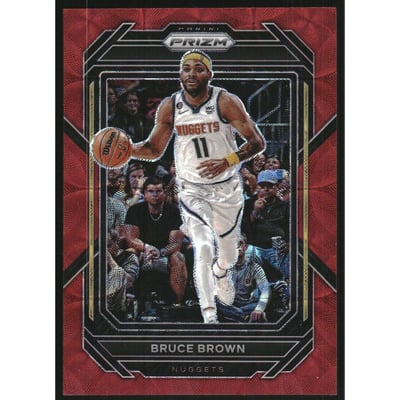 2022-23 Panini Prizm Prizms Choice Red #40 Bruce Brown