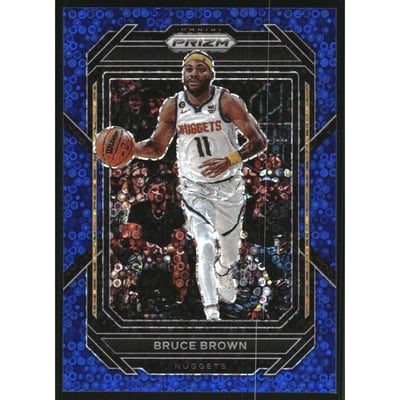 2022-23 Panini Prizm Prizms Fast Break Blue #40 Bruce Brown