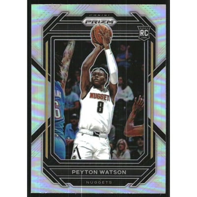 2022-23 Panini Prizm Prizms Silver #259 Peyton Watson