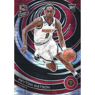 2022-23 Panini Spectra Asia Red #171 Peyton Watson