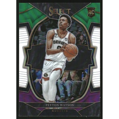 2022-23 Select Prizms Green White Purple #74 Peyton Watson