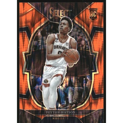 2022-23 Select Prizms Orange Flash #74 Peyton Watson