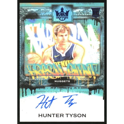 2023-24 Court Kings Fresh Paint Autographs Sapphire #26 Hunter Tyson/25