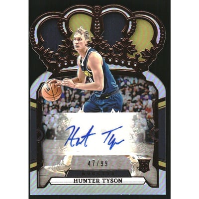 2023-24 Crown Royale Rookie Crown Autographs #24 Hunter Tyson/99