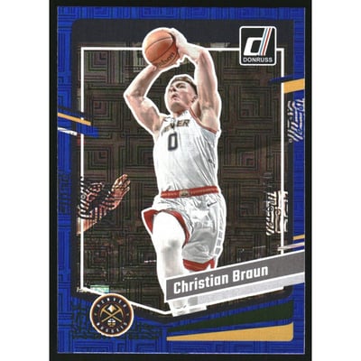 2023-24 Donruss Choice Blue #160 Christian Braun