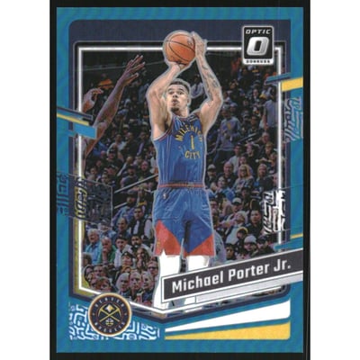 2023-24 Donruss Optic Aqua #102 Michael Porter Jr.
