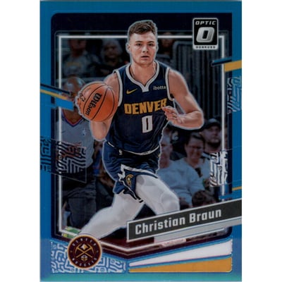 2023-24 Donruss Optic Aqua #60 Christian Braun