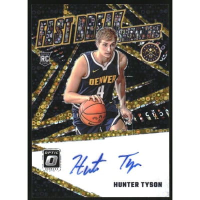 2023-24 Donruss Optic Fast Break Signatures #81 Hunter Tyson