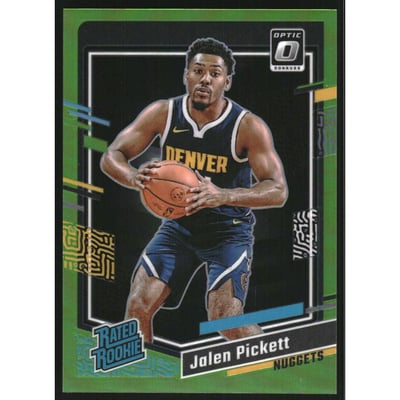 2023-24 Donruss Optic Lime Green #215 Jalen Pickett RR