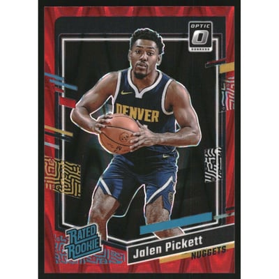 2023-24 Donruss Optic Red Seismic #215 Jalen Pickett RR