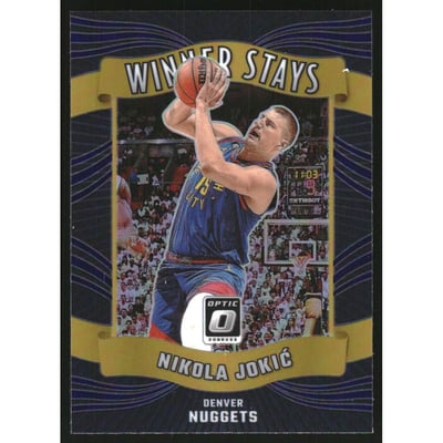 2023-24 Donruss Optic Winner Stays Purple #6 Nikola Jokic