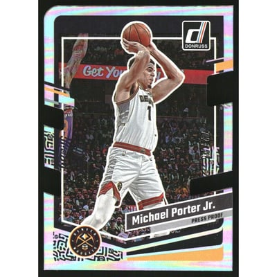 2023-24 Donruss Press Proof Silver Die-Cut #154 Michael Porter Jr.