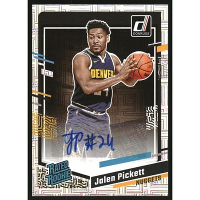 2023-24 Donruss Rated Rookies Signatures Choice #295 Jalen Pickett