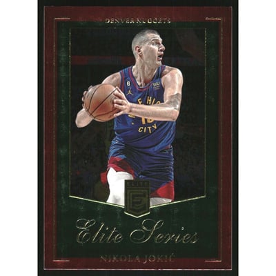 2023-24 Elite Elite Series International Red and Green #8 Nikola Jokic