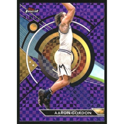 2023-24 Finest Purple Checkerboard Refractors #13 Aaron Gordon C