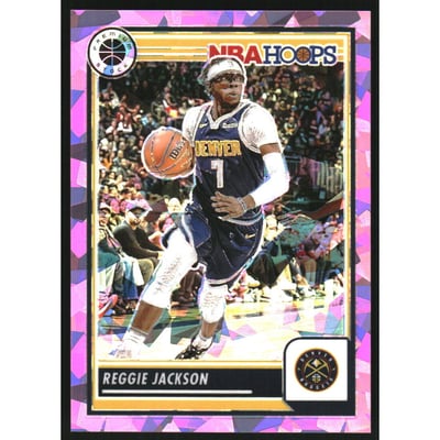 2023-24 Hoops Premium Stock Pink Ice Prizm #54 Reggie Jackson