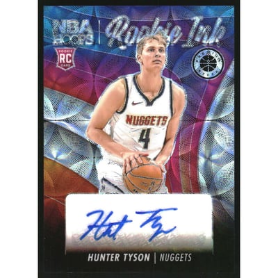 2023-24 Hoops Premium Stock Rookie Ink Premium #25 Hunter Tyson