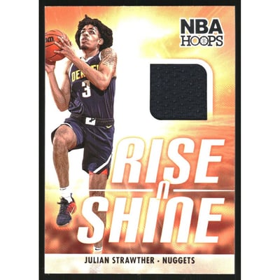 2023-24 Hoops Rise N Shine Memorabilia #25 Julian Strawther