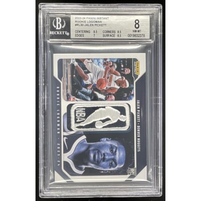 2023-24 Panini Instant Rookie Logoman #RL30 Jalen Pickett RC 1/1 BGS 8