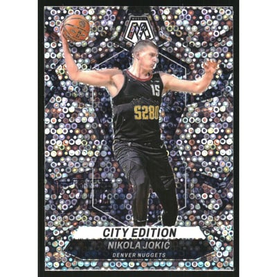 2023-24 Panini Mosaic Mosaic Fast Break Silver #287 Nikola Jokic/City Edition