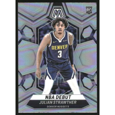 2023-24 Panini Mosaic Silver #256 Julian Strawther/NBA Debut