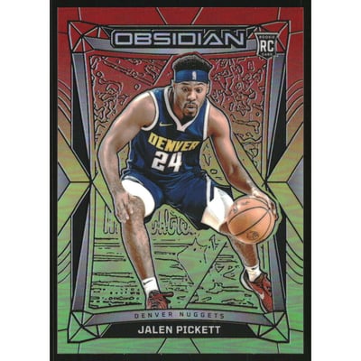 2023-24 Panini Obsidian Electric Etch Reggae Flood #101 Jalen Pickett