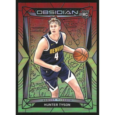 2023-24 Panini Obsidian Electric Etch Reggae Flood #183 Hunter Tyson