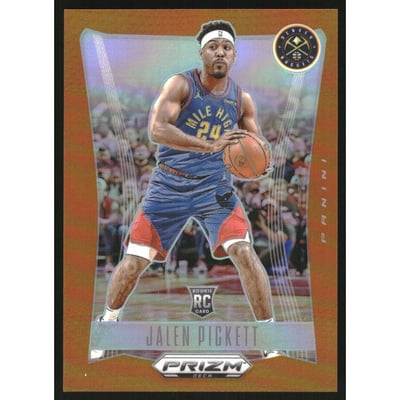 2023-24 Panini Prizm Deca Prizms Orange #225 Jalen Pickett