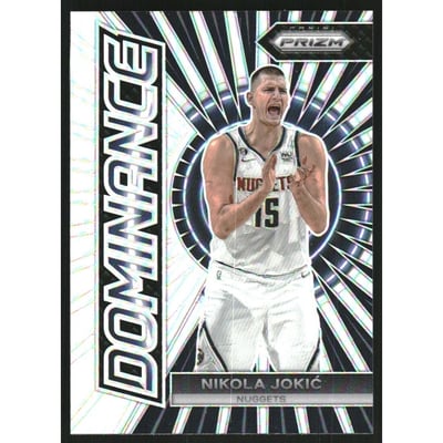 2023-24 Panini Prizm Dominance Prizms Silver #10 Nikola Jokic