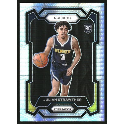 2023-24 Panini Prizm Prizms Hyper #133 Julian Strawther