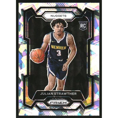 2023-24 Panini Prizm Prizms Ice #133 Julian Strawther