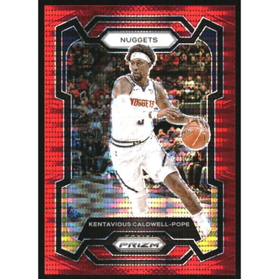 2023-24 Panini Prizm Prizms Red Seismic #80 Kentavious Caldwell-Pope