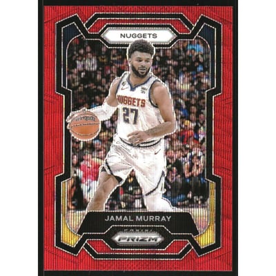 2023-24 Panini Prizm Prizms Ruby Wave #37 Jamal Murray