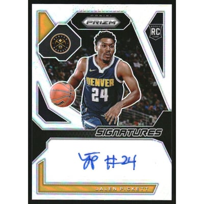 2023-24 Panini Prizm Rookie Signatures Prizms Silver #30 Jalen Pickett