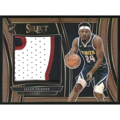 2023-24 Select Jumbo Rookie Swatches Copper Prizms #34 Jalen Pickett