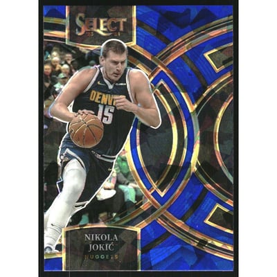 2023-24 Select Prizms Blue Cracked Ice #169 Nikola Jokic